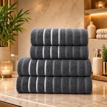Kit Toalhas Banho e Rosto 4 Peças 100 Algodão Alta Absorção Toque Macio Secagem Rápida Toalha de Banho e Toalha de Rosto Kit Toalhas Banho e Rosto 4 Peças 100 Algodão Alta Absorção Toque Macio Secagem Rápida Toalha de Banho e Toalha de Rosto