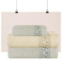 Kit Toalhas Banho Karsten Provence + Tapete Bolinha 4 Pçs