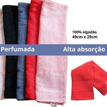kit toalhas de mão decorativa rosto escolar academia toalhinha para decorar 49cm x 29cm