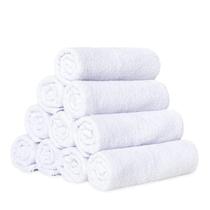 Kit Toalhas De Rosto com 10 Para Salão Beleza 100% Algodão Branca