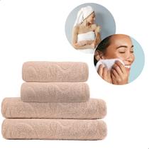 Kit Toalhas Grandes Jogo de Casal para Secar o Rosto e Banho