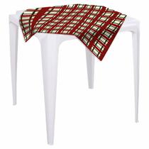 Kit Toalhas Mesa de Lona Cobre Mancha Decorativa Natal Festa 78x78cm Kit Toalhas Mesa de Lona Cobre Mancha Decorativa Natal Festa 78x78cm