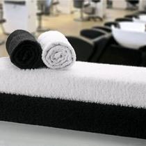 Kit toalhas para salão de beleza e barbearia branca de algodão básica