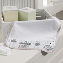 Kit Toalhinha de Boca Com 02 Peças Tecebem Baby Malha 100% Algodão Jean Branco