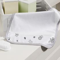 Kit Toalhinha de Boca Com 02 Peças Tecebem Baby Malha 100% Algodão Leon Branco