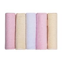 Kit Toalhinha De Boca Rosa 5 Pçs Atoalhado 22CmX22Cm Papi