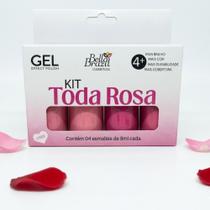 Kit Toda Rosa 4 Cores Efeito Gel Bella Brazil
