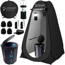 Kit Toilette Portátil para Camping Outsmart Gadgets con Tienda de Privacidad