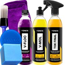 Kit Tok Final VFloc VMol Shampoo Automotivo Desincrustante Vonixx