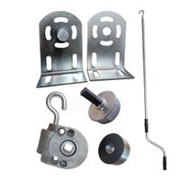 Kit Toldo Cortina Retrátil Redutor Mancal Bucha e manivela Kit Toldo Cortina Retrátil Redutor Mancal Bucha e manivela