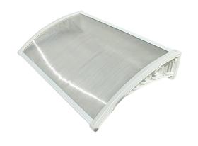 Kit Toldo Policarbonato 1,00X0,60M - Branco Com Translucido Kit Toldo Policarbonato 1,00X0,60M - Branco Com Translucido