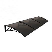 Kit Toldo Policarbonato Completo 3,00x0,60m Portas E Janelas