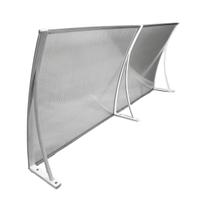 Kit Toldo Policarbonato Translucido BR 50cm x 1,5 metro Porta
