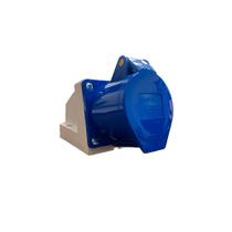 Kit Tomada de Sobrepor 3P+T 32A 200/250V TMI4-32S Azul - 2 Uni - MARGIRIUS