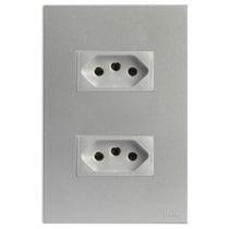 Kit Tomada Dupla 20A 4X2 Brs12186-1Pr