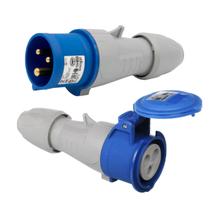 Kit Tomada e Plug Industrial 16A 2P+T 250V IP44 Tempra Legrand