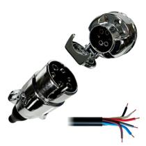 Kit Tomada Elétrica para Engate 6 Polos + Cabo PP - DNI 8369