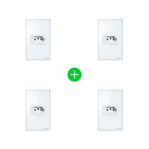 Kit Tomada Inteligente ETS 1001 Branco Intelbras - 4 unidades