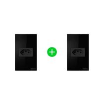 Kit Tomada Inteligente ETS 1001 Preto Intelbras - 2 unidades