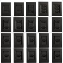 Kit Tomada Simples Tomada Dupla Interruptores 20 unidades