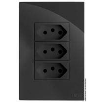 Kit Tomada Tripla 10A 4X2 Brg11217-8Gf Kit Tomada Tripla 10A 4X2 Brg11217-8Gf