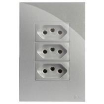 Kit Tomada Tripla 10A 4X2 Brg11224-0Pr Kit Tomada Tripla 10A 4X2 Brg11224-0Pr