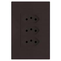 Kit Tomada Tripla 20A 4X2 Brs12200-9Ch