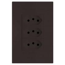 Kit Tomada Tripla 20A 4X2 Brs12200-9Ch