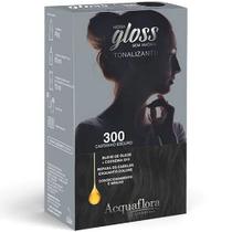 Kit Tonalizante Acquaflora Hidra Gloss 300 Castanho Escuro