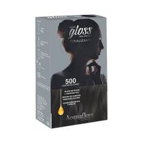 Kit Tonalizante Acquaflora Hidra Gloss 500 Castanho Claro