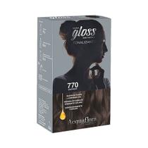 kit Tonalizante Acquaflora Hidra Gloss 770 Marrom