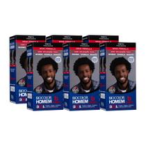 Kit Tonalizante Bozzano Preto 3x1 - 6 unidades