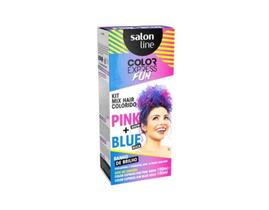 Kit Tonalizante Color Fun Mix Hair Pink Show+Blue Salon Line