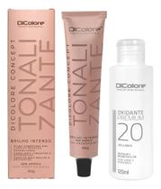 Kit Tonalizante Concept 60g E Ox 20 Vol Premium 120ml DiColore Kit Tonalizante Concept 60g E Ox 20 Vol Premium 120ml DiColore