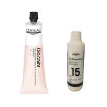Kit Tonalizante Dia Color Loreal Professionnel Cor 7 + Emulsão Reveladora 15 vol. 120ml Kit Tonalizante Dia Color Loreal Professionnel Cor 7 + Emulsão Reveladora 15 vol. 120ml