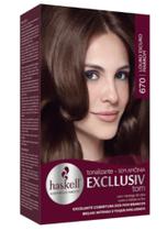 Kit Tonalizante Excllusiv Haskell 670 Louro Escuro Marrom/Chocolate