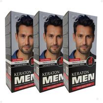 Kit tonalizante keraton men castanho médio kert c/3 Kit tonalizante keraton men castanho médio kert c/3