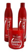 Kit Tonalizante Vermelho Shampoo+Condicionador+Mascara