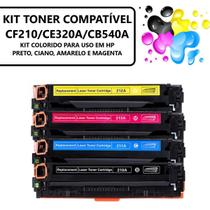 Kit Toner Cb540 Cb541a Cb542a Cb543a Cf210a P/ M251NW M276NW CM1415MFP M1415FN CP1525NW Compatível Kit Toner Cb540 Cb541a Cb542a Cb543a Cf210a P/ M251NW M276NW CM1415MFP M1415FN CP1525NW Compatível