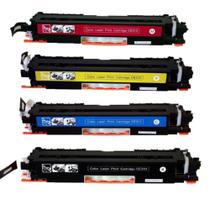 Kit toner ce310, ce311, ce312 e ce313 (1 unidade de cada cor) compatível para hp cp1025 cp1020 m175a