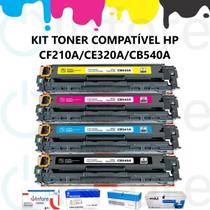 Kit Toner Ce320a Ce321a Ce322a Ce323a Cf210a Cb540a Compatível M251 M276 CM1415 CP1525 CP1215 CM1312