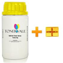 Kit Toner Refil + Chip Toner TankFull Para Xerox Phaser 6110 6110MFP 6110N - 106R01204 Yellow Dose Única