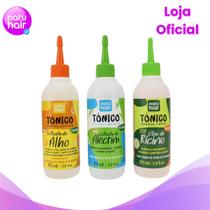 Kit Tônico Capilar Natuhair 115ml Alho + Alecrim + Rícino
