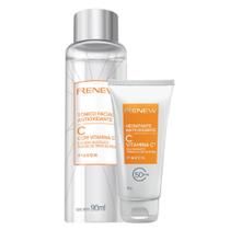 Kit tônico de Limpeza e creme Hidratante facial Vitamina C Renew Avon