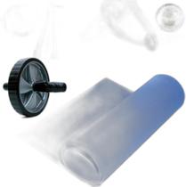 Kit Tonificador Abdominal Tapete ul + Roda + Corda