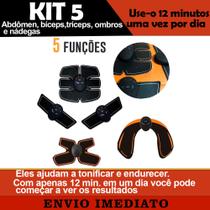 Kit Tonificador Muscular Elétrico Fitness Series 5 Em 1 Pequeno Impulso elétricos nos musculos