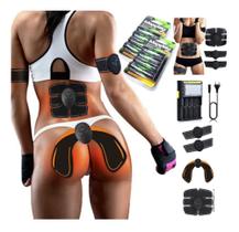 Kit tonificador Muscular Elétrico Recarregável Bumbum Perna