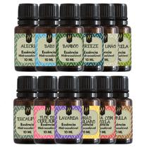 Kit Top 12 Essências Aromatizantes P/ Difusor Linha Essencial Nattuaromas