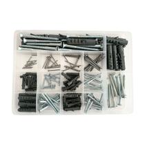 Kit Top 160 Pc Parafuso Bucha 5, 6, 7, 8, 10, 12 Prego Caixa