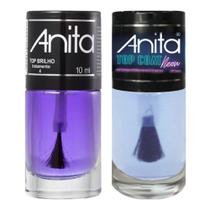 Kit Top Coat Brilho + Neon 10ml Anita